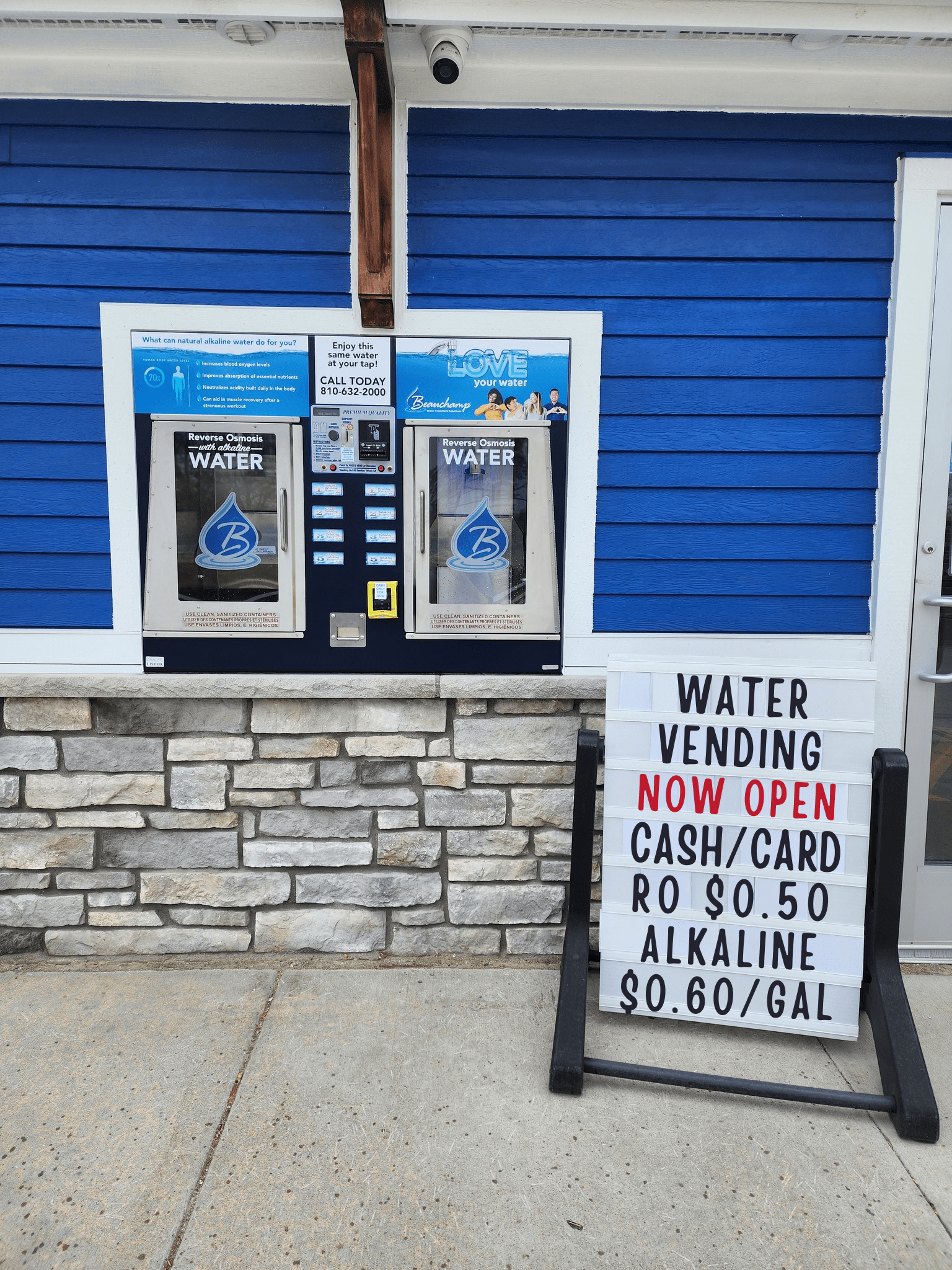 Water Vending Open 24/7